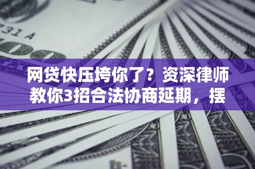北京网贷快压垮你了？资深律师教你3招合法协商延期，摆脱暴力催收！