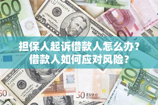 北京担保人起诉借款人怎么办？借款人如何应对风险？